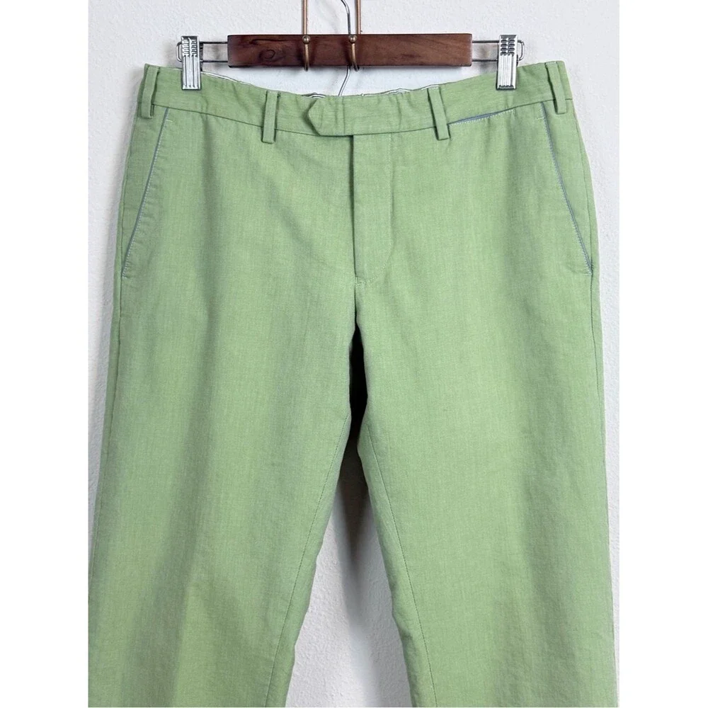 Eredi Pisano Green & Blue Slim Pants 32 *spot